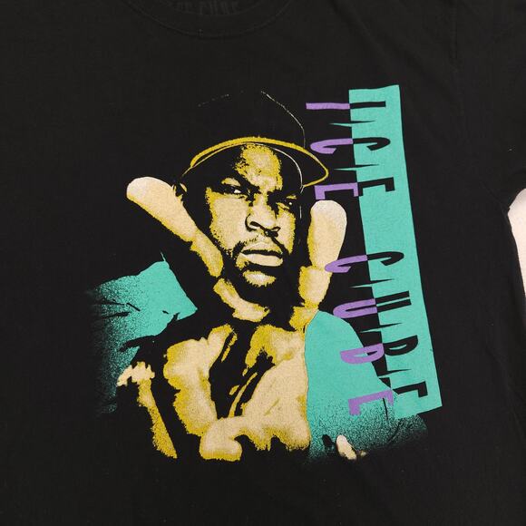 Ice Cube Rap Short Sleeve Graphic T-Shirt Adult Mens Size Large L Black - Picture 4 of 9
